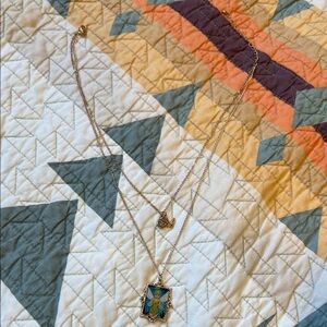 Disney Gold-Tone Tinker Bell Pendant Necklace with Green Enamel